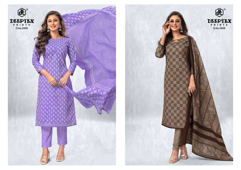 Deeptex Print Chief Guest Vol 34 Cotton Unstitched Salwar Suit For Daily Wear