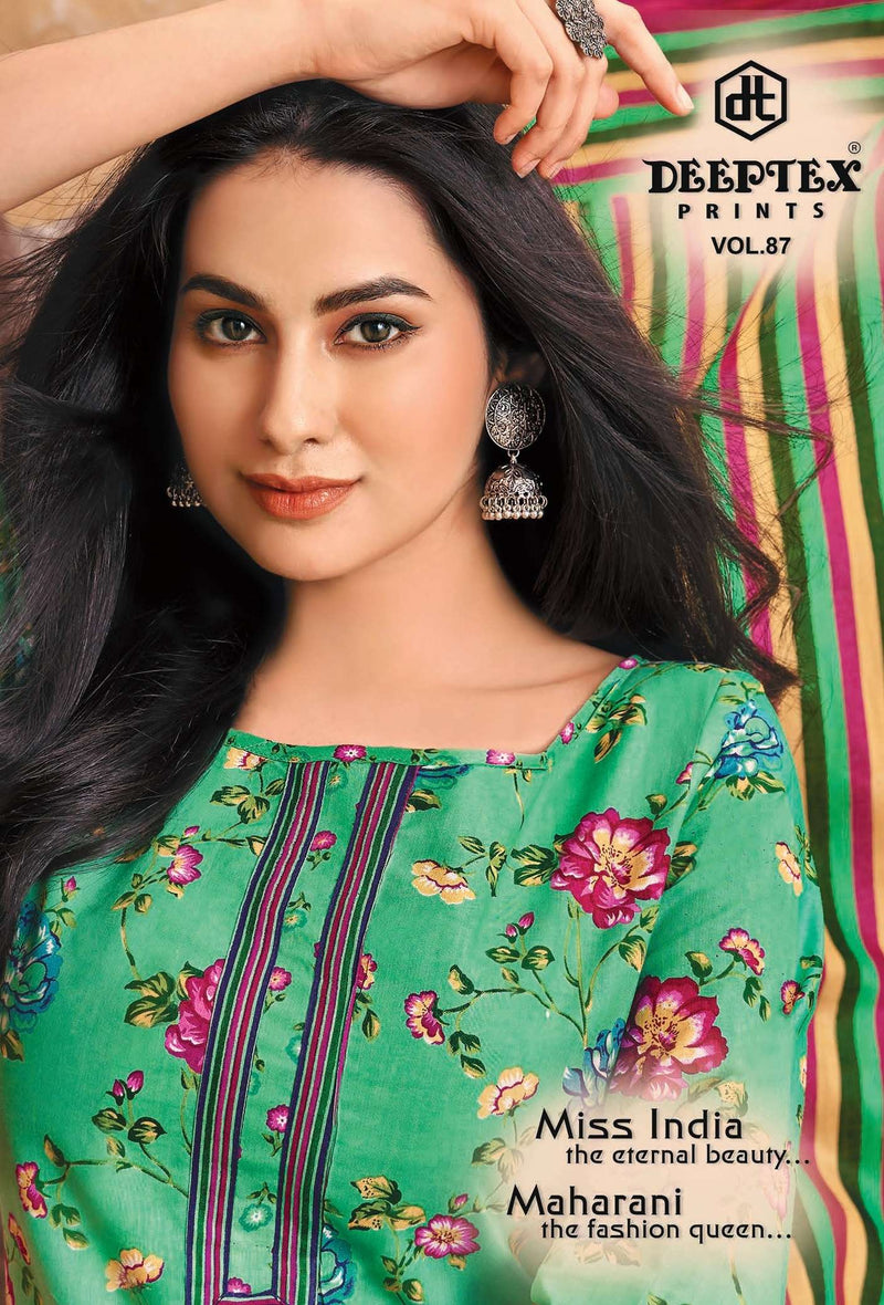 Deeptex Prints Miss India Vol 87 Cotton Printed Daily Wear Salwar Suits