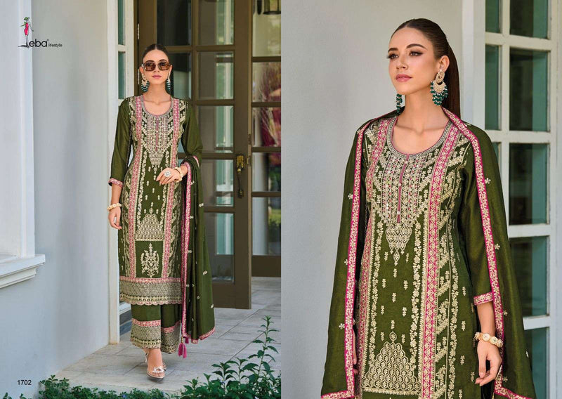 Eba Lifestyle Lffat Silk Emboidery Work Wessing Wear Suit Collection