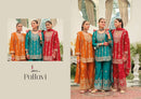 Eba Lifestyle Pallavi Heavy Chinon Embroidered Work Designer Sharara Suit