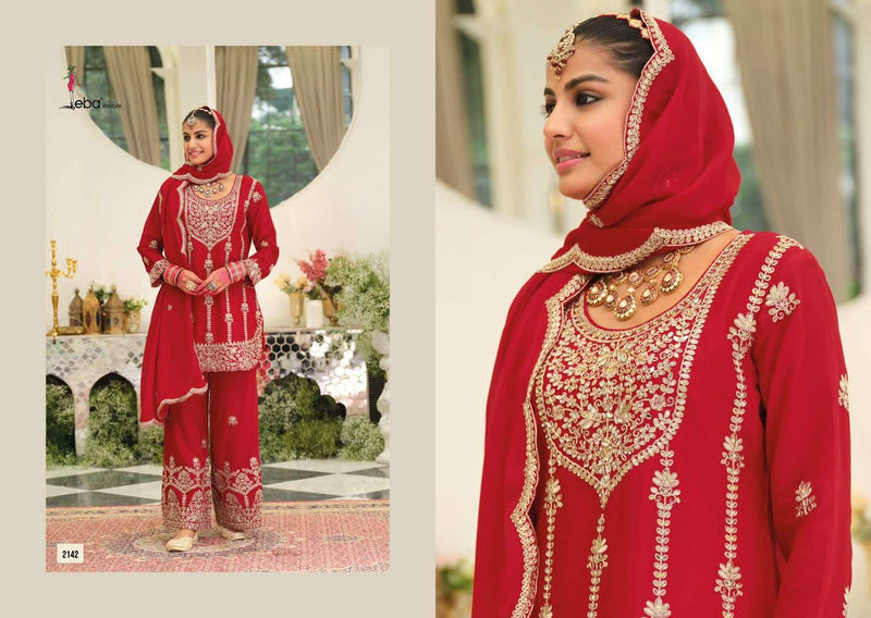 Eba Lifestyle Pallavi Heavy Chinon Embroidered Work Designer Sharara Suit