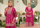 Eba Lifestyle Pallavi Heavy Chinon Embroidered Work Designer Sharara Suit