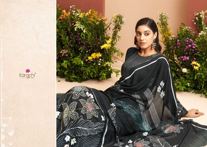 Kesar Karachi Print Evara Muslin Digitally Printed Salwar Suit