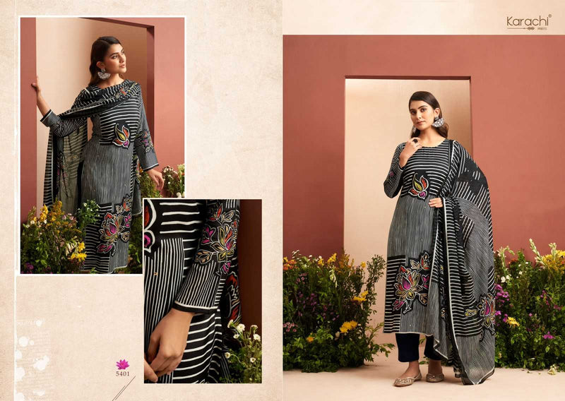 Kesar Karachi Print Evara Muslin Digitally Printed Salwar Suit