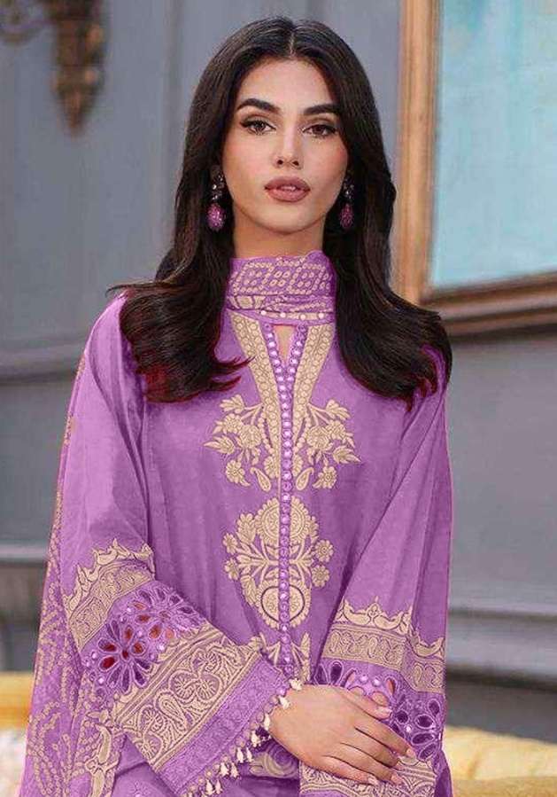 Ezra Hit Design 1002 Cotton Heavy Embroidery Fancy Salwar Suit