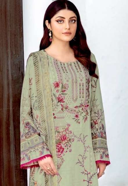 Ezra Hit Design 1009 Cotton Self Embroidery Fancy Suit