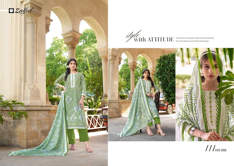 Zulfat Farhana Vol 5 Cotton Unstich Dress Material Suit For Dailywear