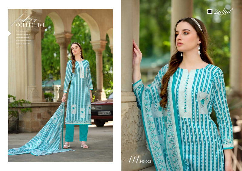 Zulfat Farhana Vol 5 Cotton Unstich Dress Material Suit For Dailywear