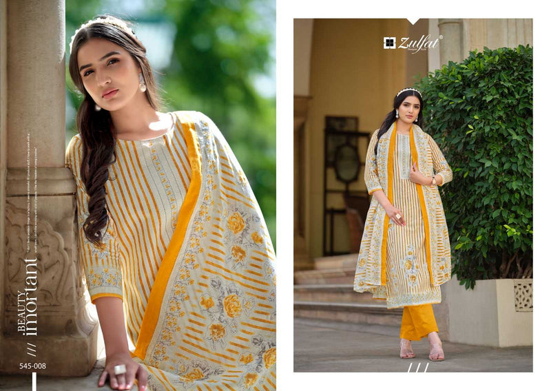 Zulfat Farhana Vol 5 Cotton Unstich Dress Material Suit For Dailywear