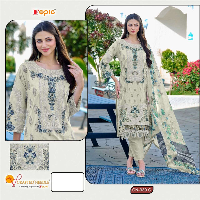 Fepic Crafted Needle Cn 939 Cotton Heavy Embroidered Designer Salwar Suit