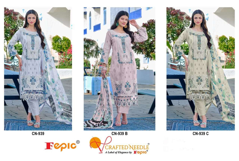 Fepic Crafted Needle Cn 939 Cotton Heavy Embroidered Designer Salwar Suit