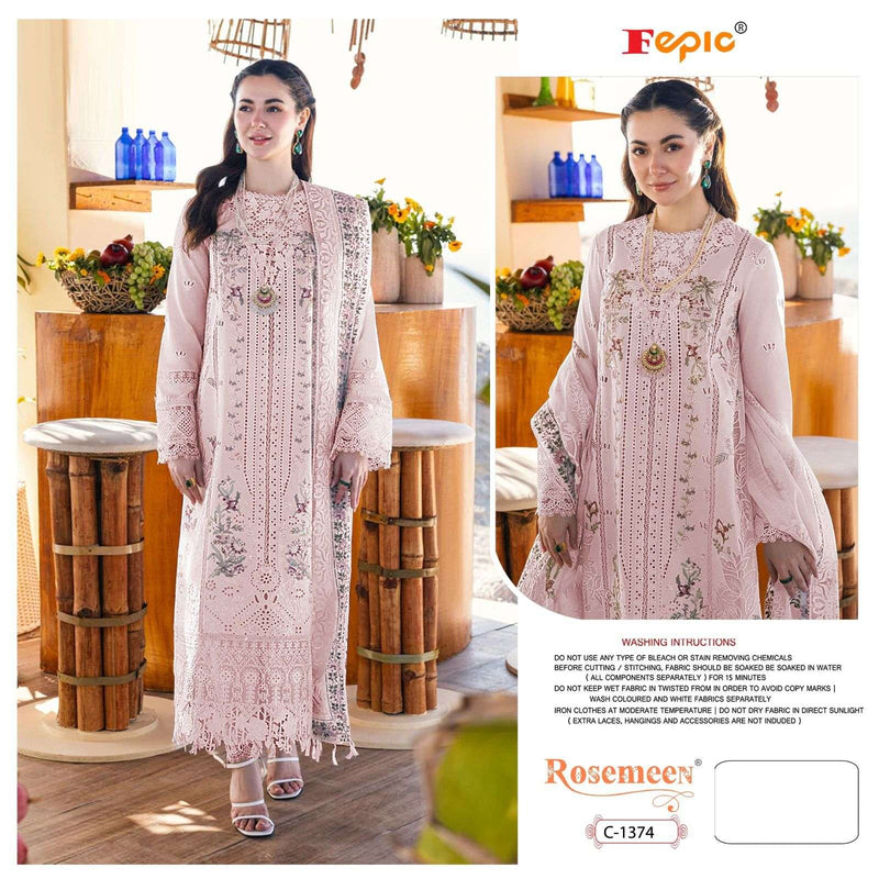 Fepic Rosemeen C 1374 Georgette Embroidered Designer Suit