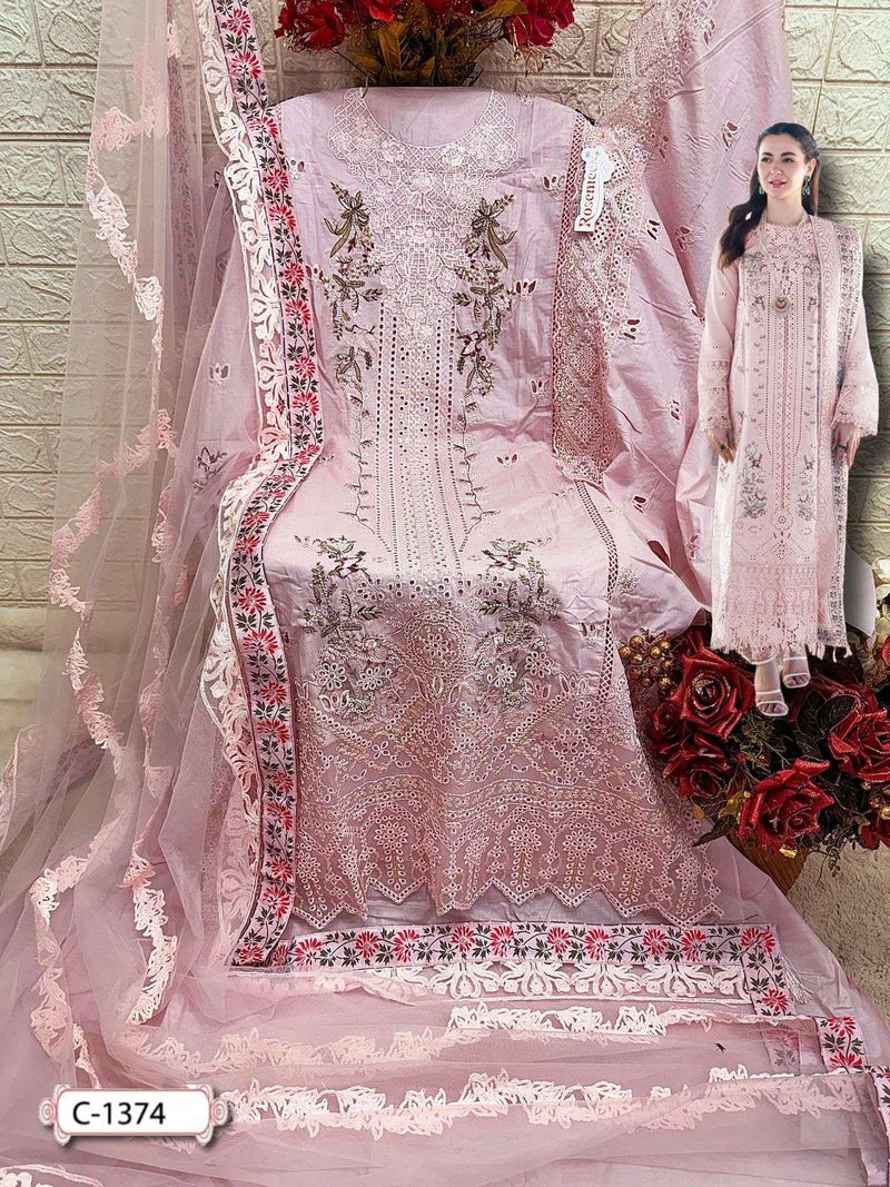 Fepic Rosemeen C 1374 Georgette Embroidered Designer Suit