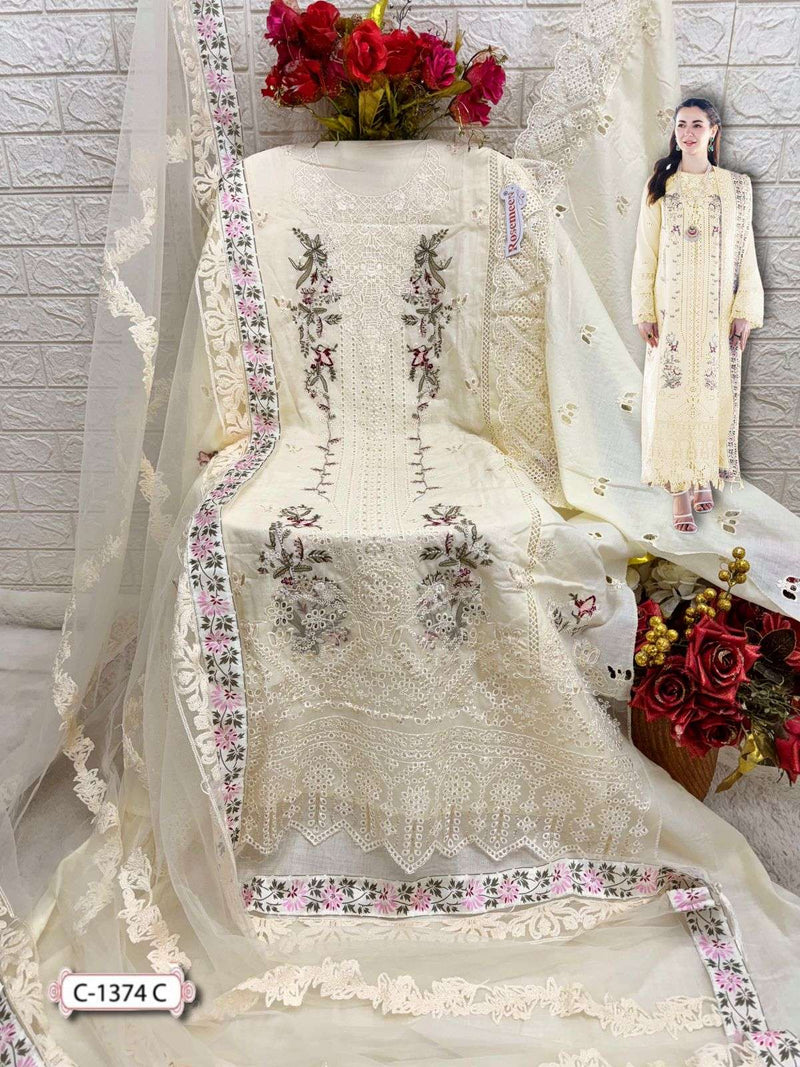 Fepic Rosemeen C 1374 Georgette Embroidered Designer Suit