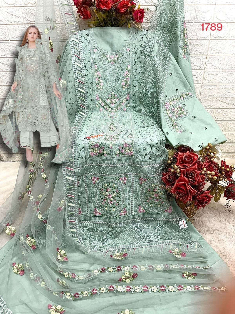 Fepic Rosemeen C 1789 Cotton Embroidered Designer Party Wear Salwar Suit