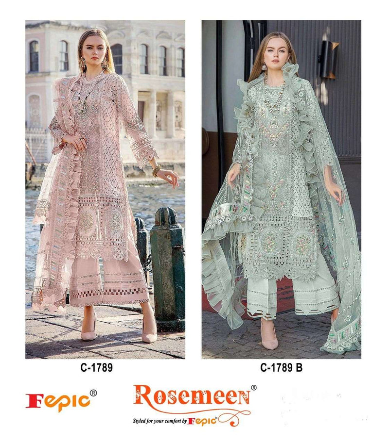 Fepic Rosemeen C 1789 Cotton Embroidered Designer Party Wear Salwar Suit