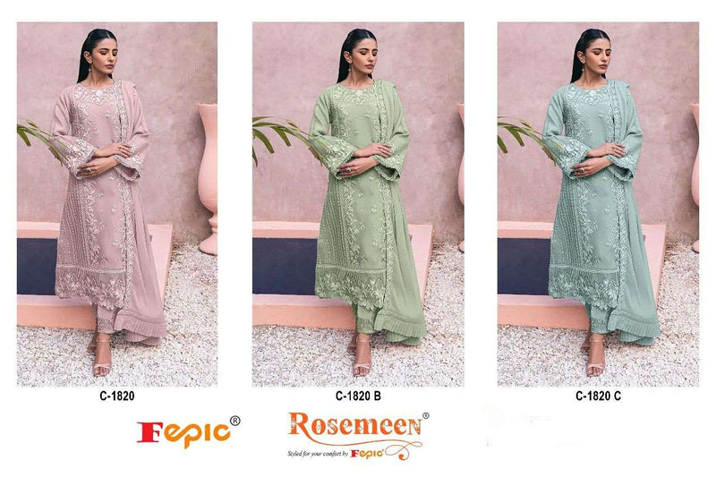 Fepic Rosemeen C 1820 Georgette Embroidered Designer Salwar Suit