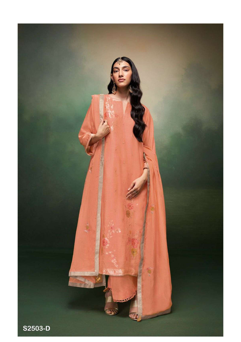 Ganga Fashion Jasvee 2503 Silk Jacquard Fancy Salwar Kameez