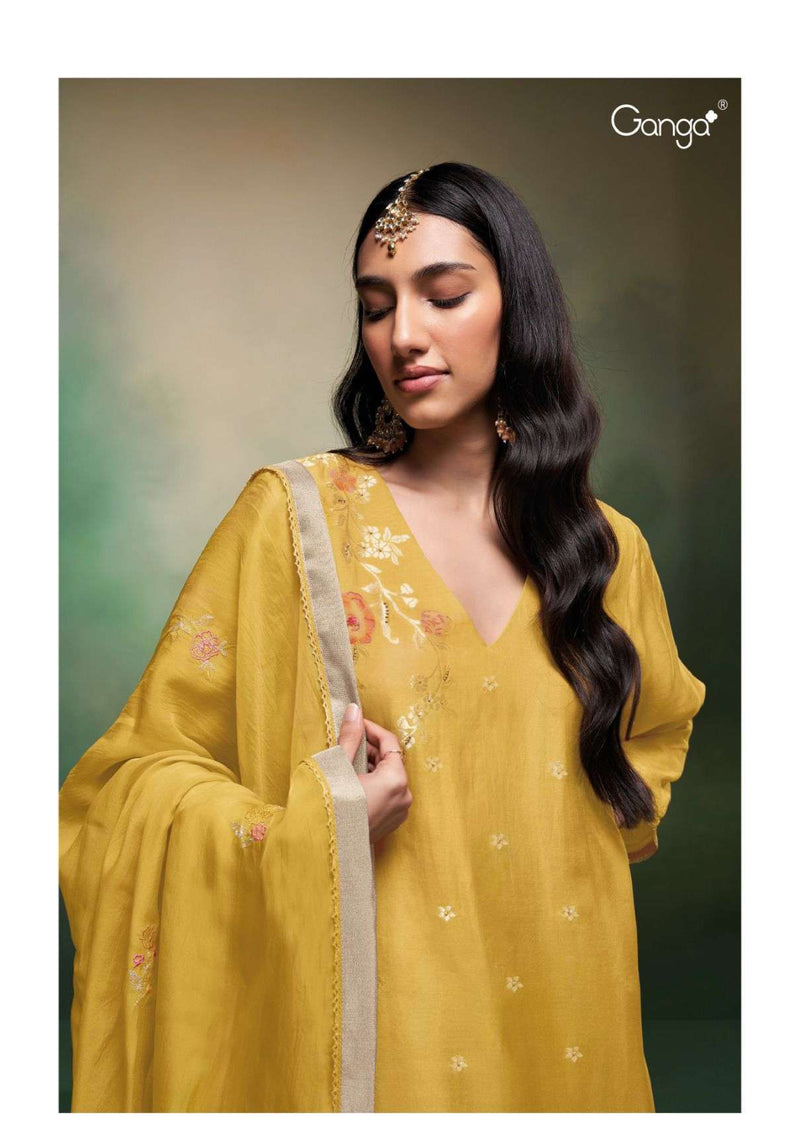 Ganga Fashion Jasvee 2503 Silk Jacquard Fancy Salwar Kameez