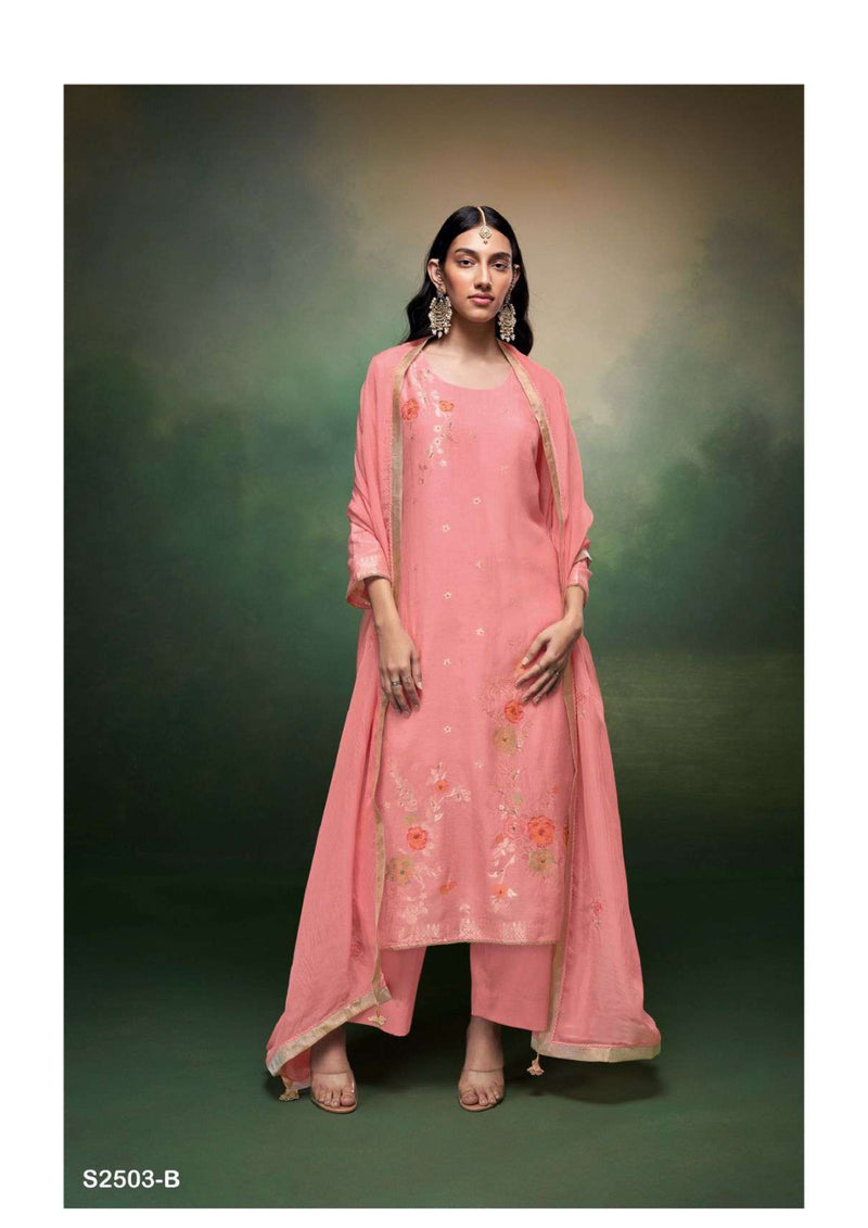 Ganga Fashion Jasvee 2503 Silk Jacquard Fancy Salwar Kameez