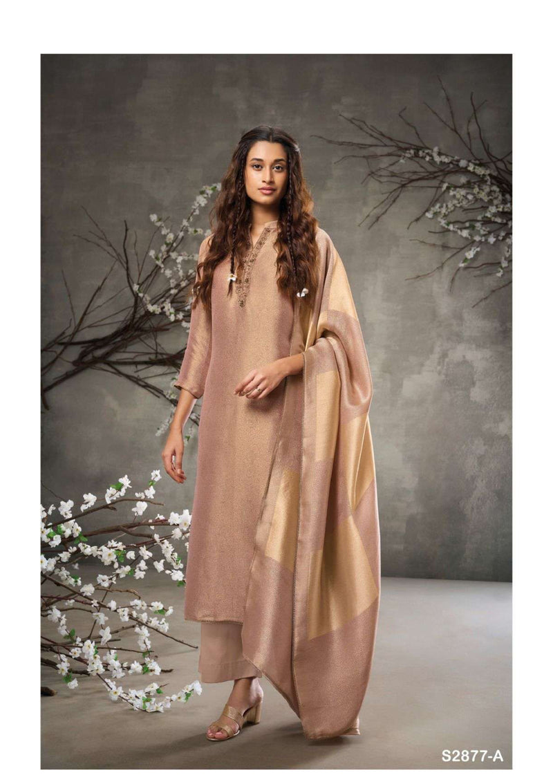 Ganga Fashion Kokachin 2877 Silk Jacquard Hand Work Designer Salwar Suit