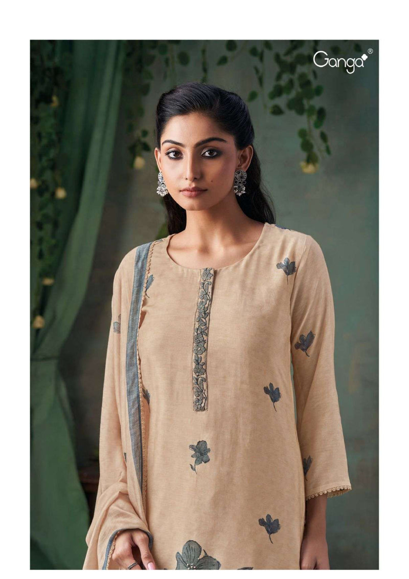 Ganga Fashion Rosamie 2822 Silk Printed Handwork Designer Salwar Suit