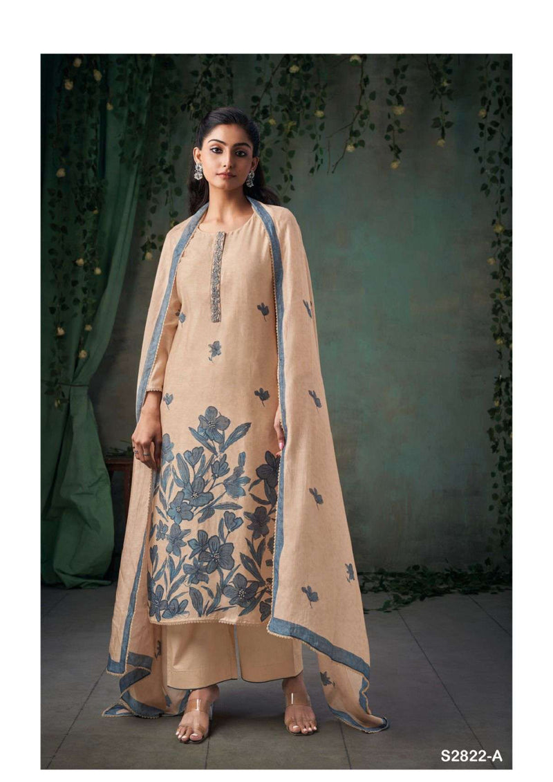 Ganga Fashion Rosamie 2822 Silk Printed Handwork Designer Salwar Suit