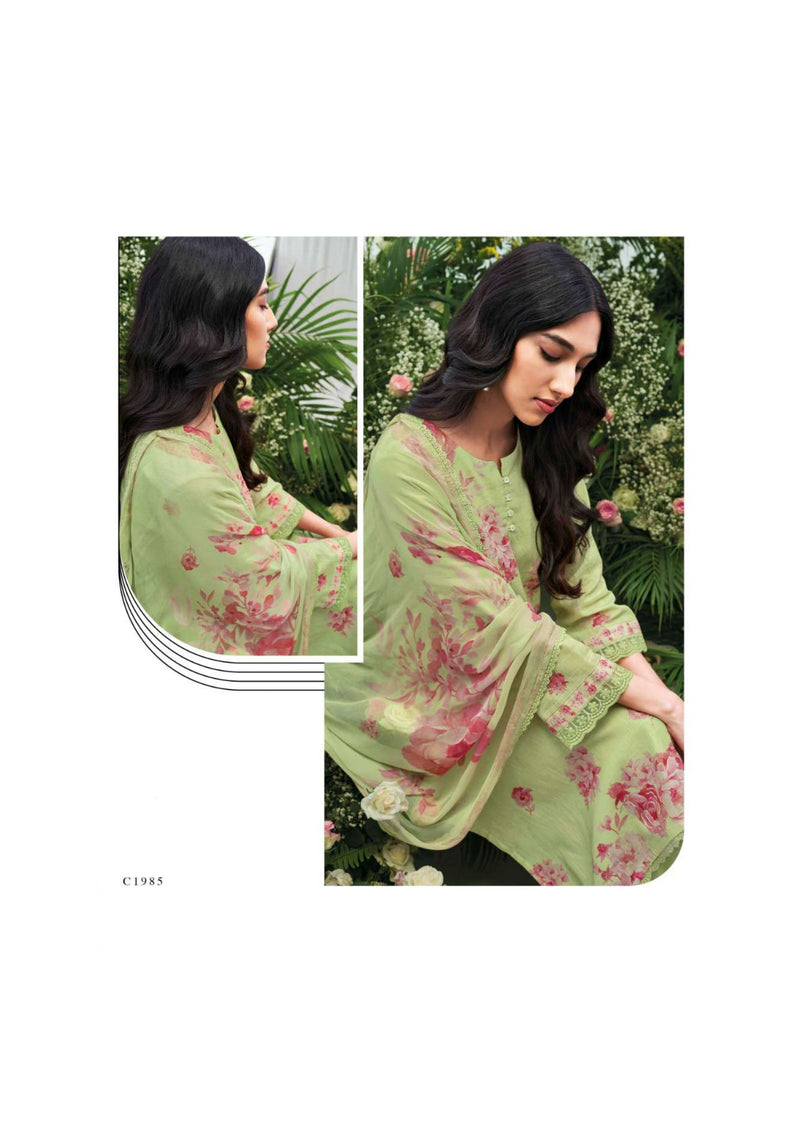 Ganga Fashion Saija Cotton Linen Printed Fancy Salwar Suit