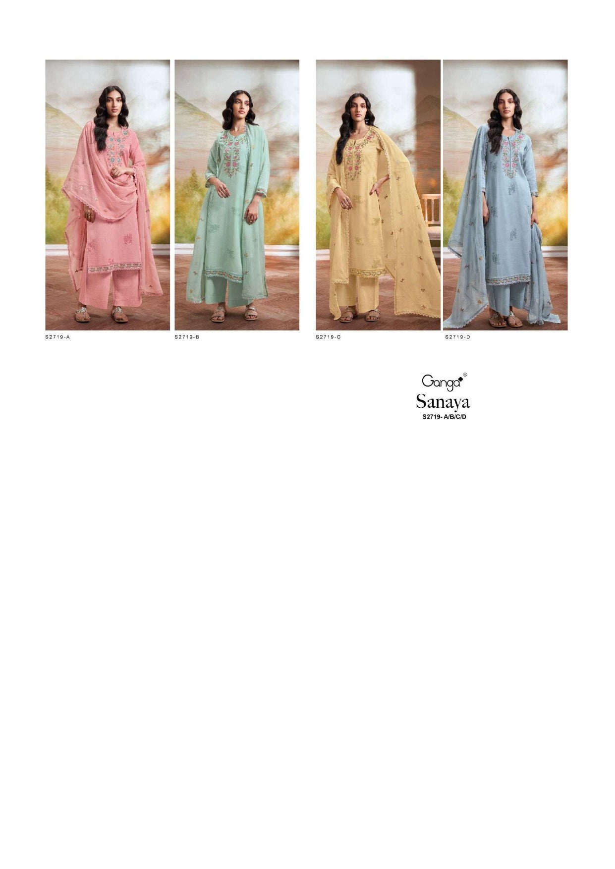 Ganga Fashion Sanaya 2719 Cotton Dobby Printed Designer Salwar Suit