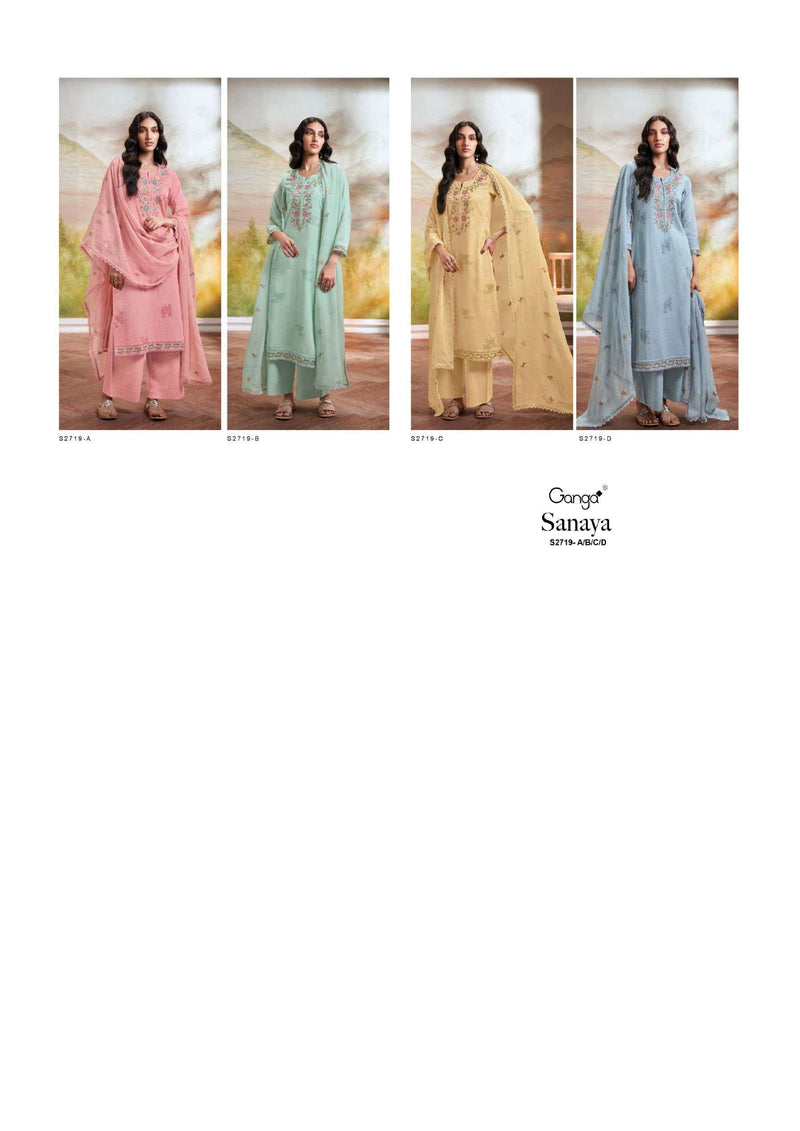 Ganga Fashion Sanaya 2719 Cotton Dobby Printed Designer Salwar Suit