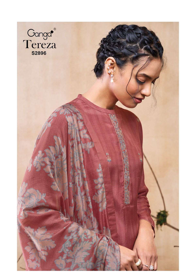 Ganga Fashion Tereza Viscose Muslin Printed Fancy Salwar Suit