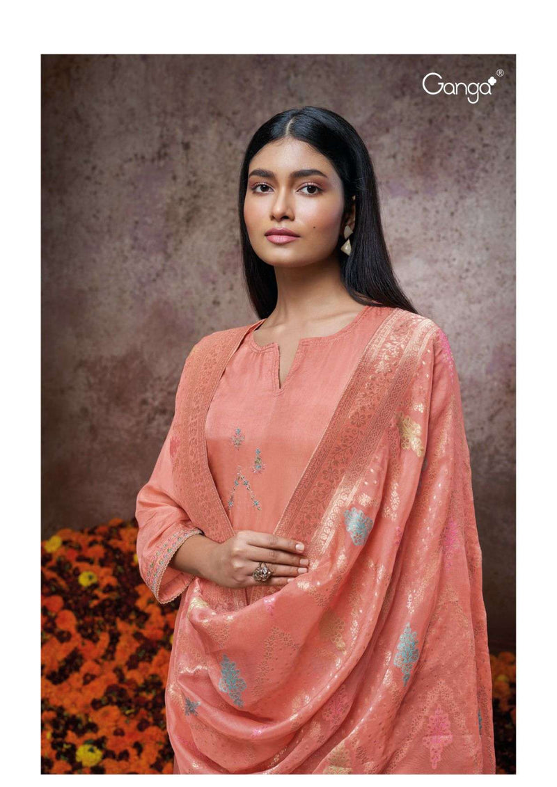 Ganga Fashion Tina 2311 Bemberg Habutai Silk Designer Salwar Kameez