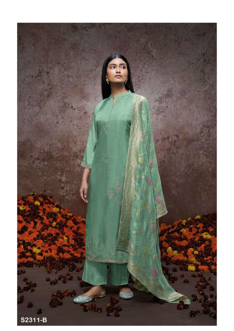 Ganga Fashion Tina 2311 Bemberg Habutai Silk Designer Salwar Kameez