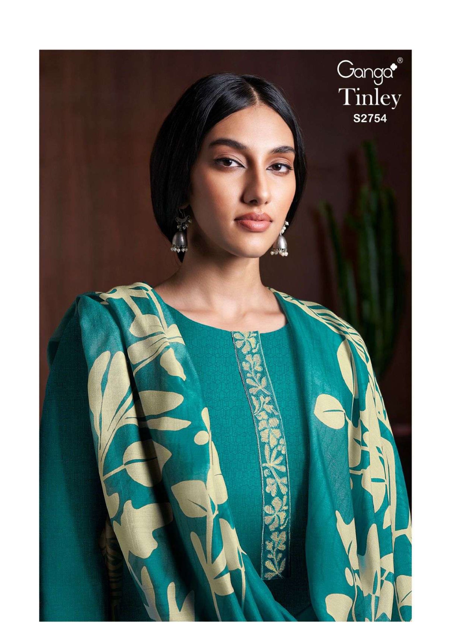 Ganga Fashion Tinley 2754 Cotton Linen Printed Embroidery Designer Fancy Salwar Kameez