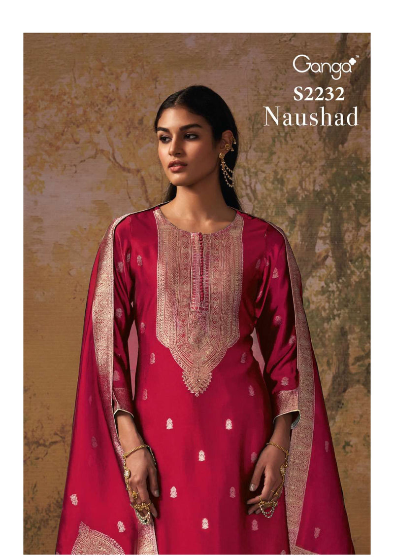 Ganga Fashion Naushad 2232 Silk Jacquard Party Wear Salwar Suit