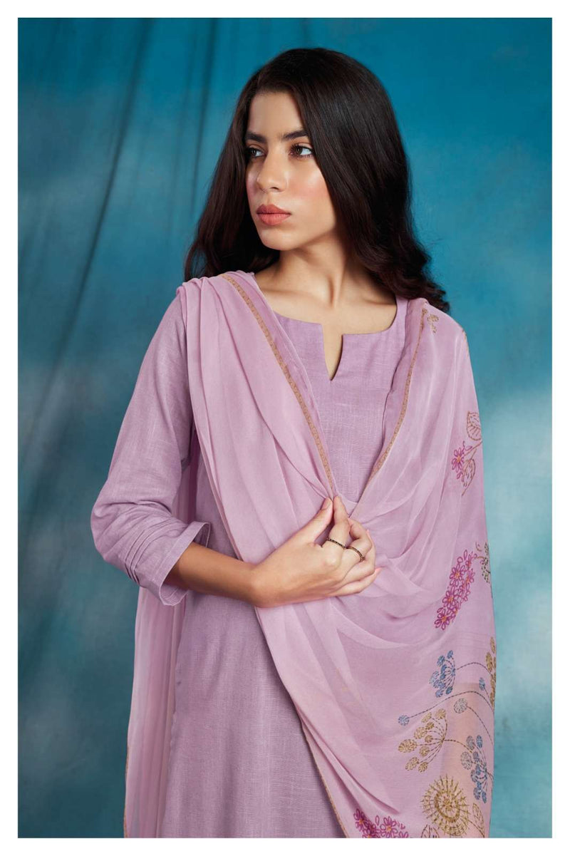 Ganga Ora 1904 Cotton Linen Fancy Casual Wear Salwar Kameez Materials