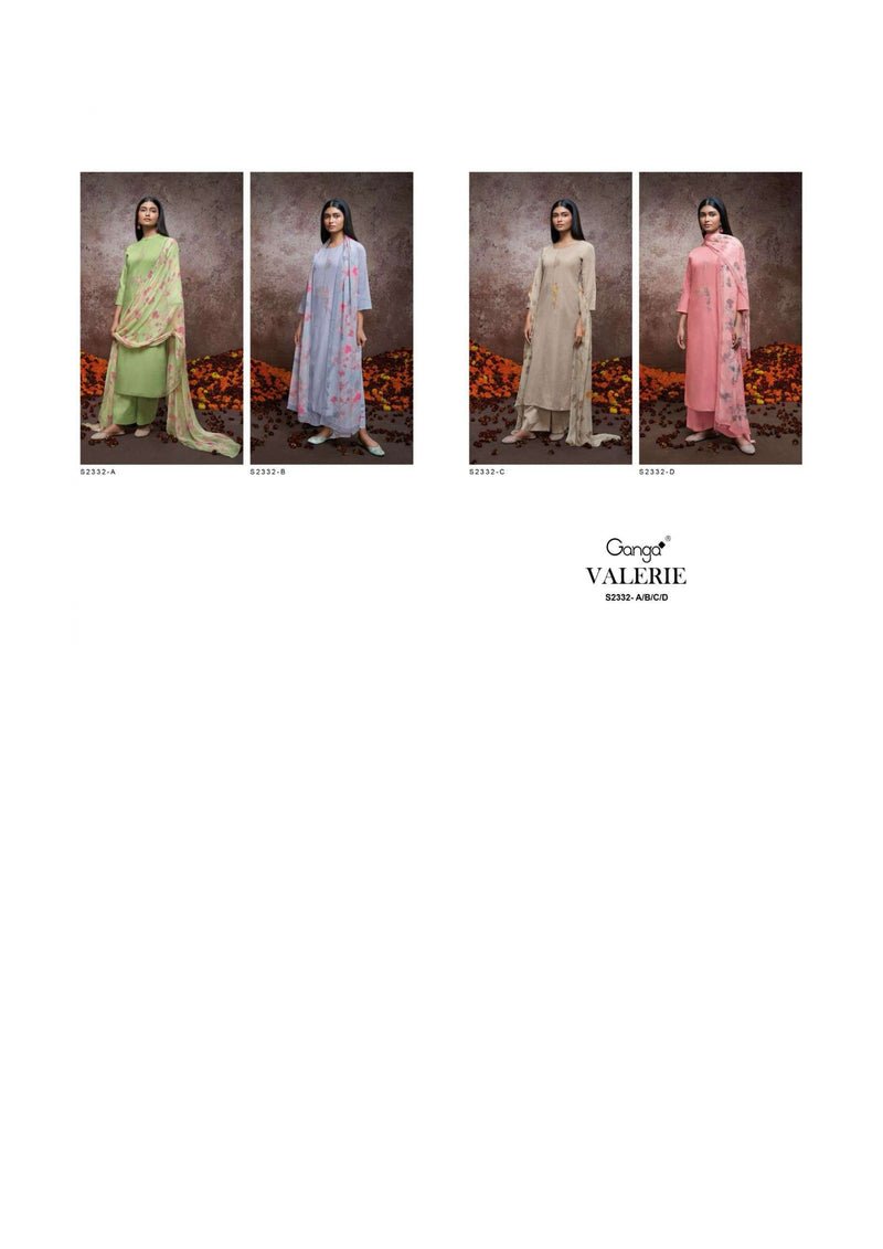 Ganga Fashion Valeria 2332 Cotton Embroidery Fancy Salwar Suit