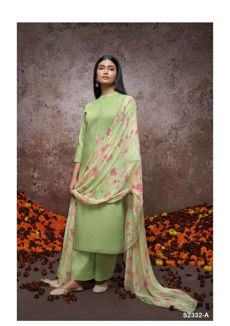 Ganga Fashion Valeria 2332 Cotton Embroidery Fancy Salwar Suit