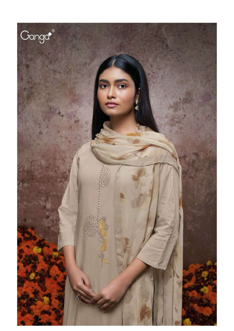 Ganga Fashion Valeria 2332 Cotton Embroidery Fancy Salwar Suit