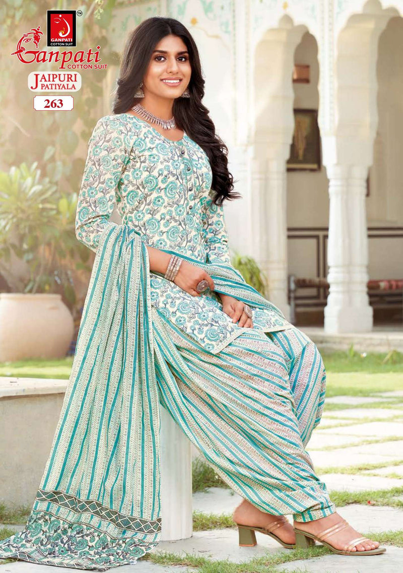 Ganpati Jaipuri Patiyala Special Vol 11 Cambric Cotton Daily Wear Salwar Suit