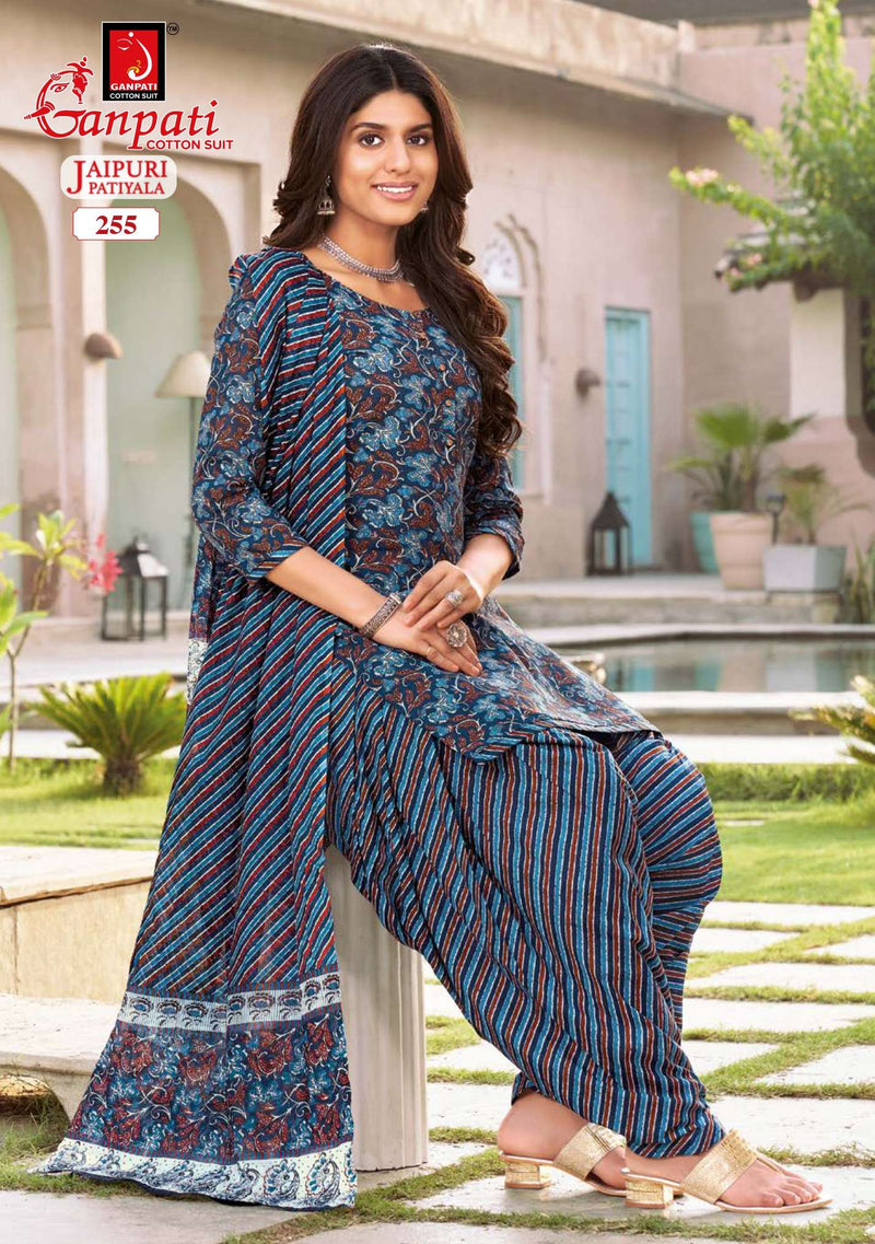 Ganpati Jaipuri Patiyala Special Vol 11 Cambric Cotton Daily Wear Salwar Suit