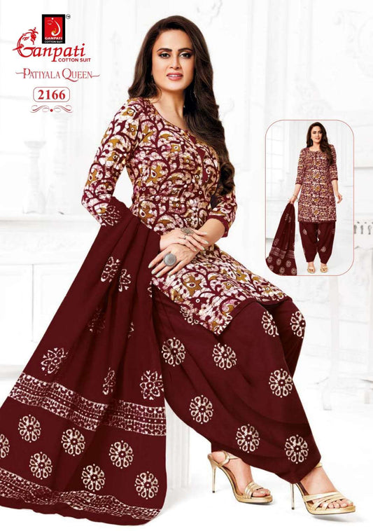 Ganpati Patiyala Queen Vol 10 Cotton Fancy Daily Wear Salwar Suit