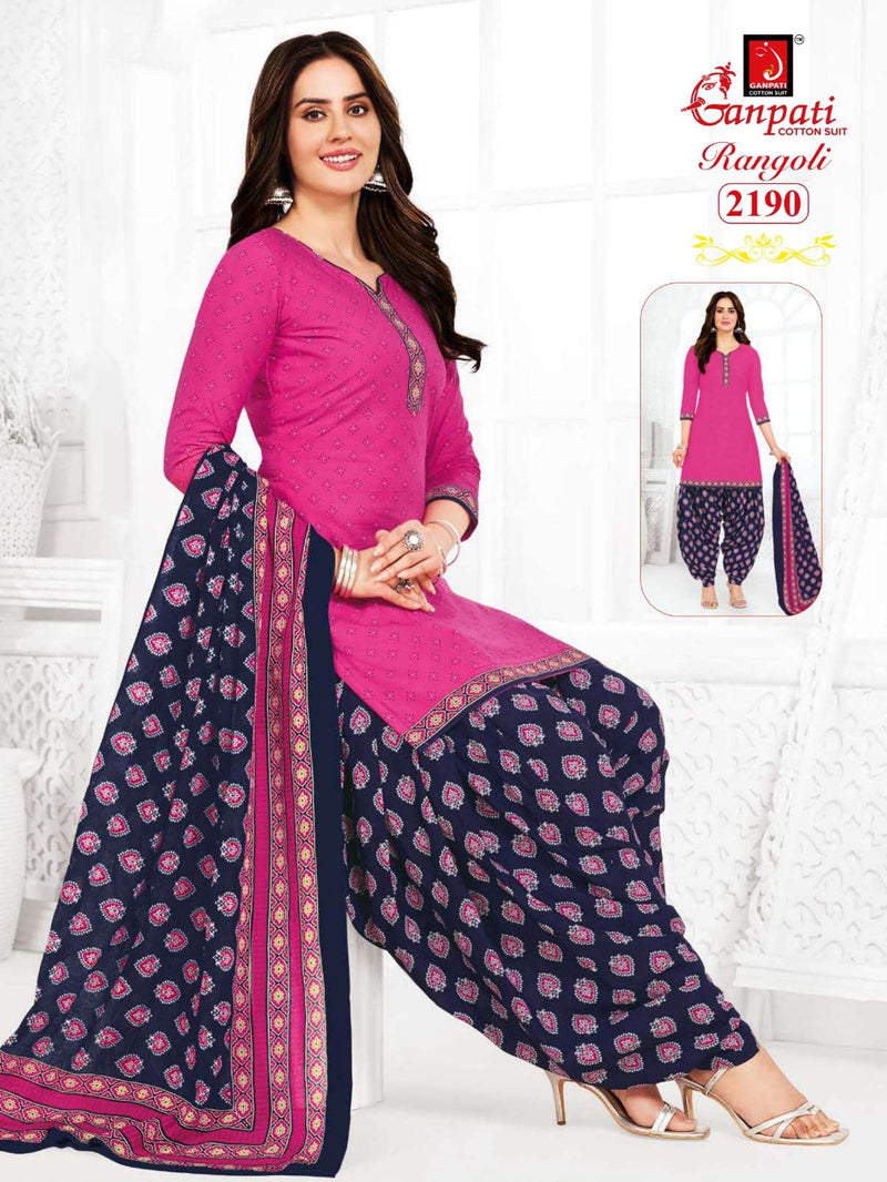 Ganpati Rangoli Vol 21 Cotton Printed Daily Wear Salwar Suit