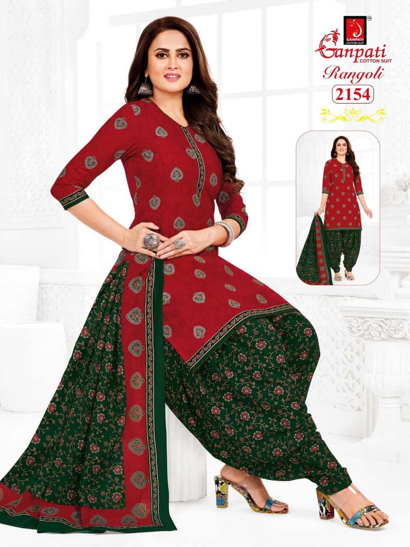 Ganpati Rangoli Vol 21 Cotton Printed Daily Wear Salwar Suit