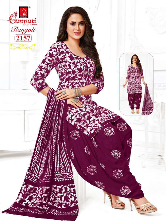 Ganpati Rangoli Vol 21 Cotton Printed Daily Wear Salwar Suit