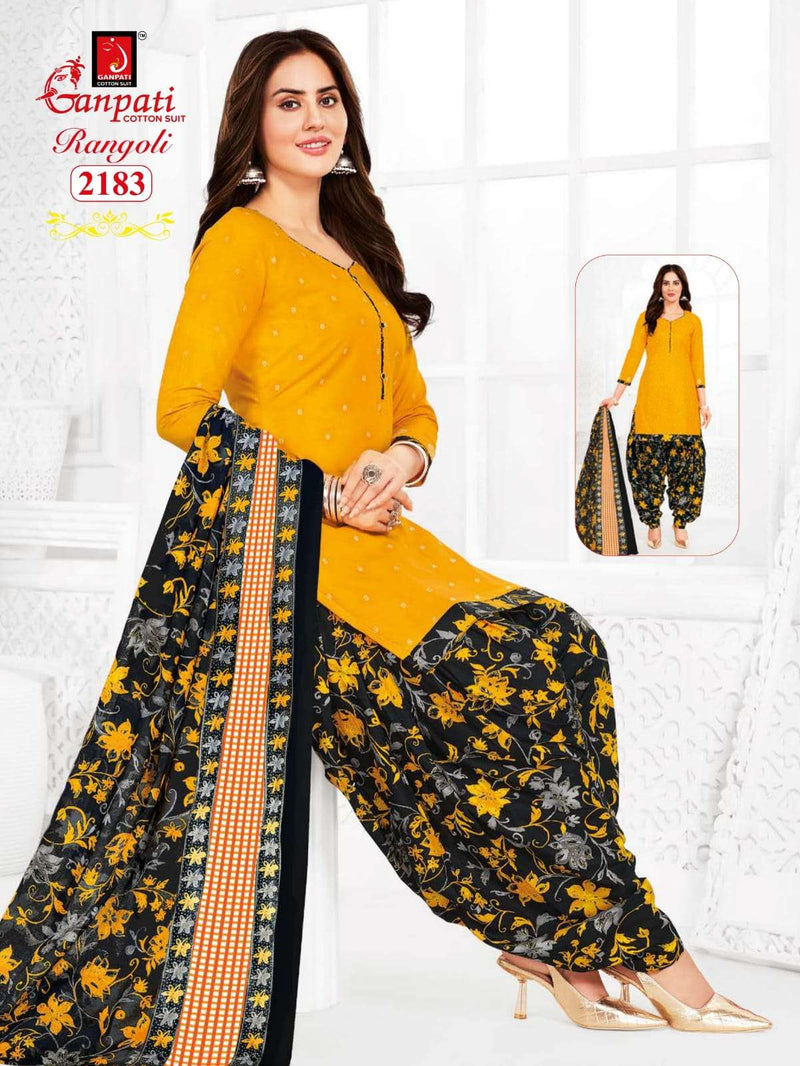 Ganpati Rangoli Vol 21 Cotton Printed Daily Wear Salwar Suit