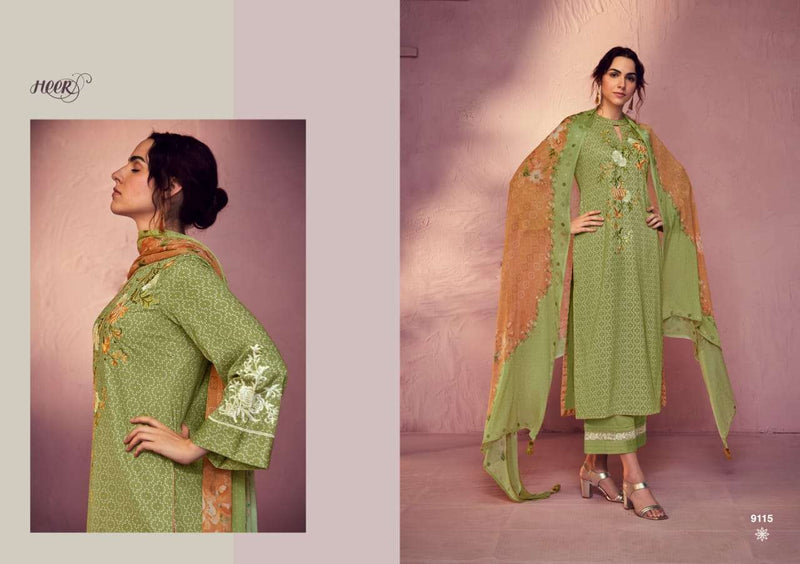 Gara Vol 3 By Heer Kimora Fancy Bandhani Print With Parsi Embroidery Work Salwar Kameez