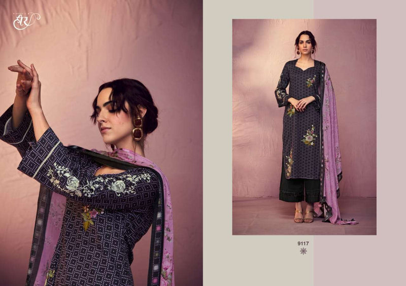 Gara Vol 3 By Heer Kimora Fancy Bandhani Print With Parsi Embroidery Work Salwar Kameez