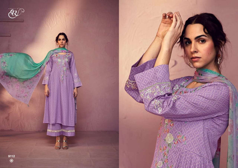 Gara Vol 3 By Heer Kimora Fancy Bandhani Print With Parsi Embroidery Work Salwar Kameez