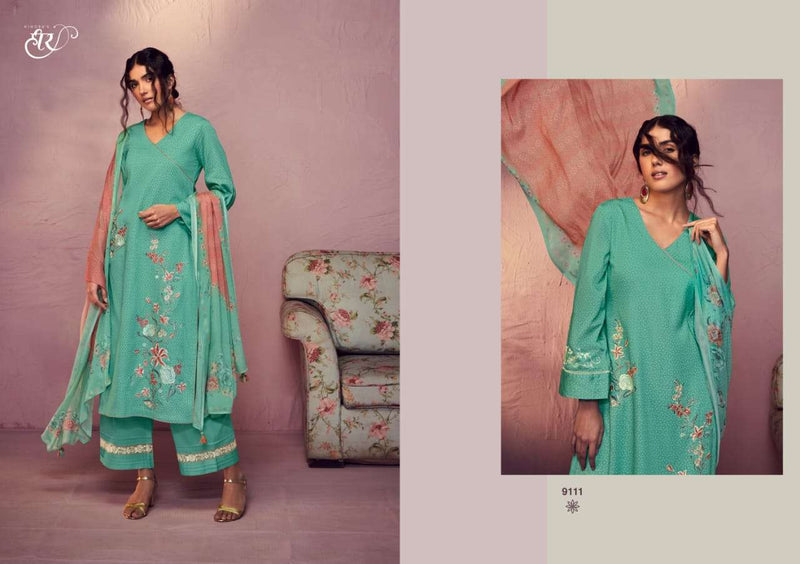 Gara Vol 3 By Heer Kimora Fancy Bandhani Print With Parsi Embroidery Work Salwar Kameez